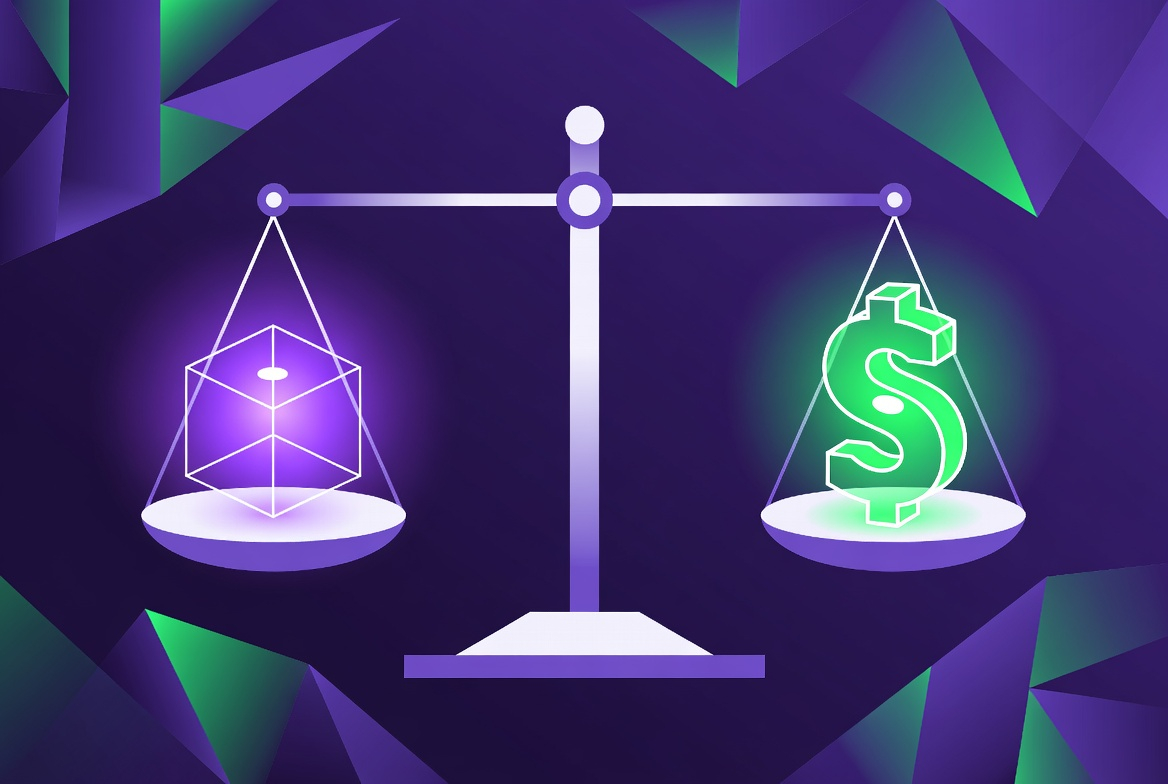 Neon human brain surrounded by padlock security icons